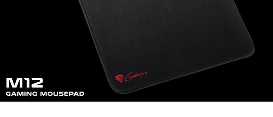 Genesis Natec M12e Gaming muismat 30x25cm - Zwart