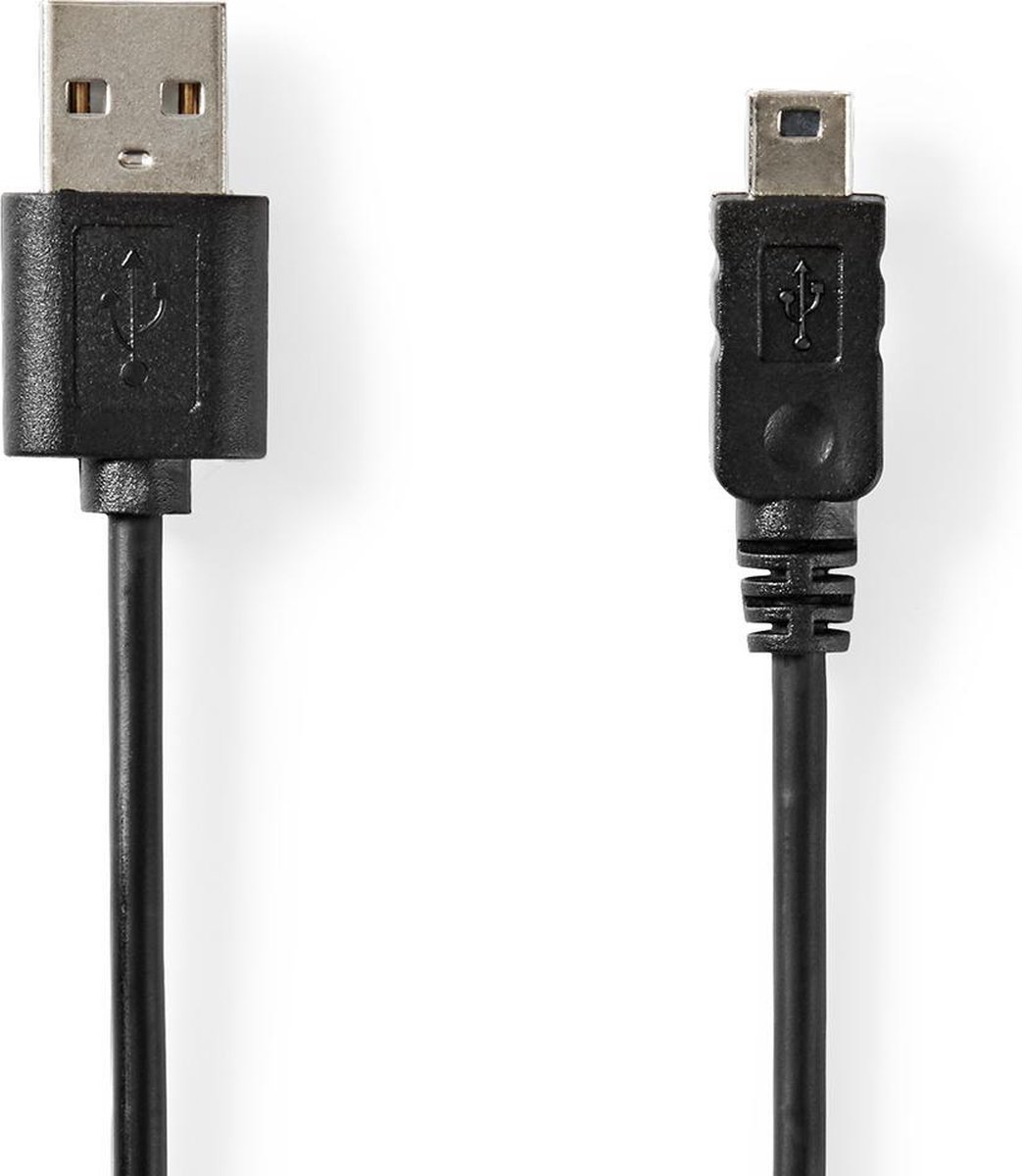 Nedis Kabel USB 2.0 | A male - Mini 5-pins male | 2,0 m | - Zwart