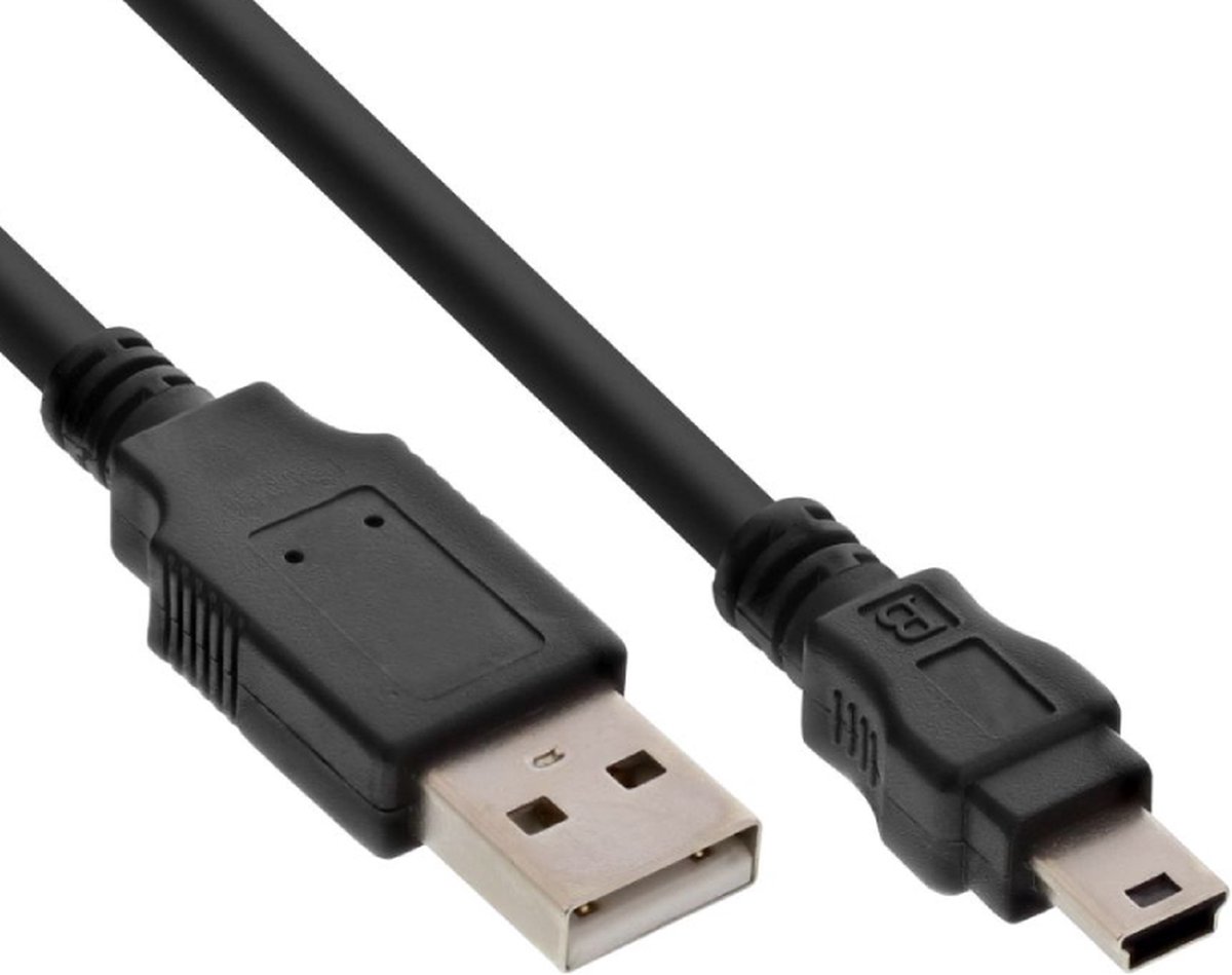 Nedis USB 2.0-Kabel | A Male - Mini 5-Pins Male | 5,0 m | - Zwart