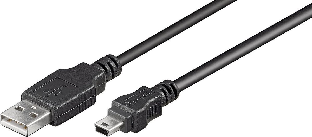 Nedis USB 2.0-Kabel | A Male - Mini 5-Pins Male | 5,0 m | - Zwart