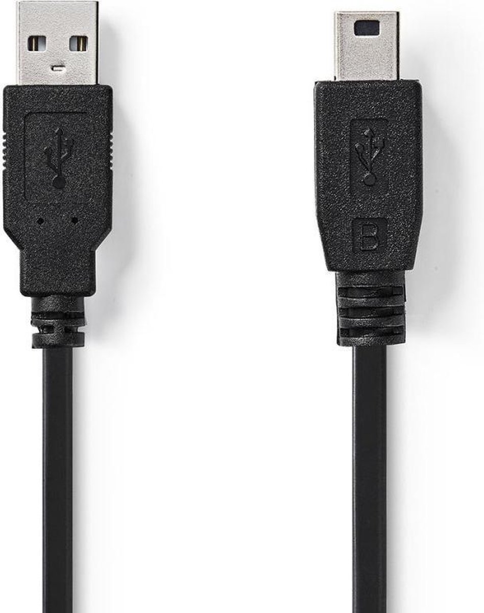 Nedis Kabel USB 2.0 | A male - Mini 5-pins male | 3,0 m | - Zwart