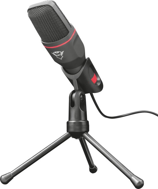 Trust GXT 212 PC-microfoon, Rood - Zwart