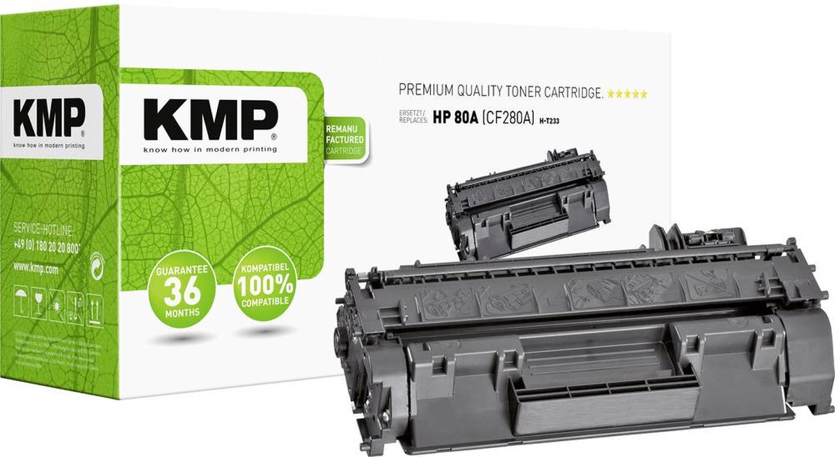 Kmp H-T163 Toner zwart compatibel met HP CF 280 A