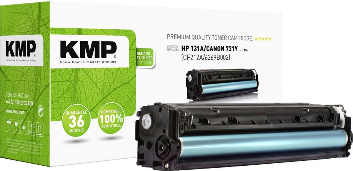 Kmp H-T174 Toner geel compatibel met HP CF 212 A