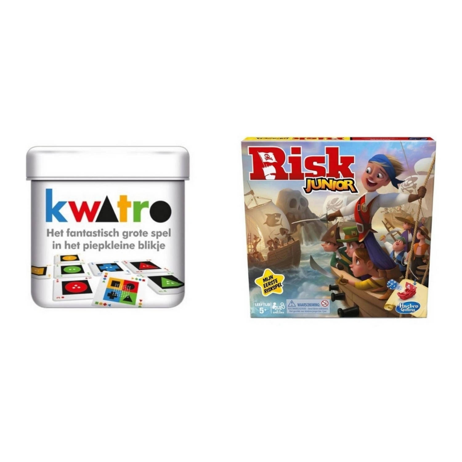 Hasbro Spellenbundel - 2 Stuks - Kwatro & Risk Junior