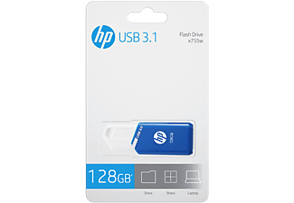 HP USB 3.0 x755w 128 GB - Blauw