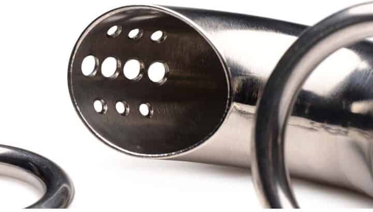 Master Series Roestvrij Stalen Penis Kooi Met 3 Ringen - Silver