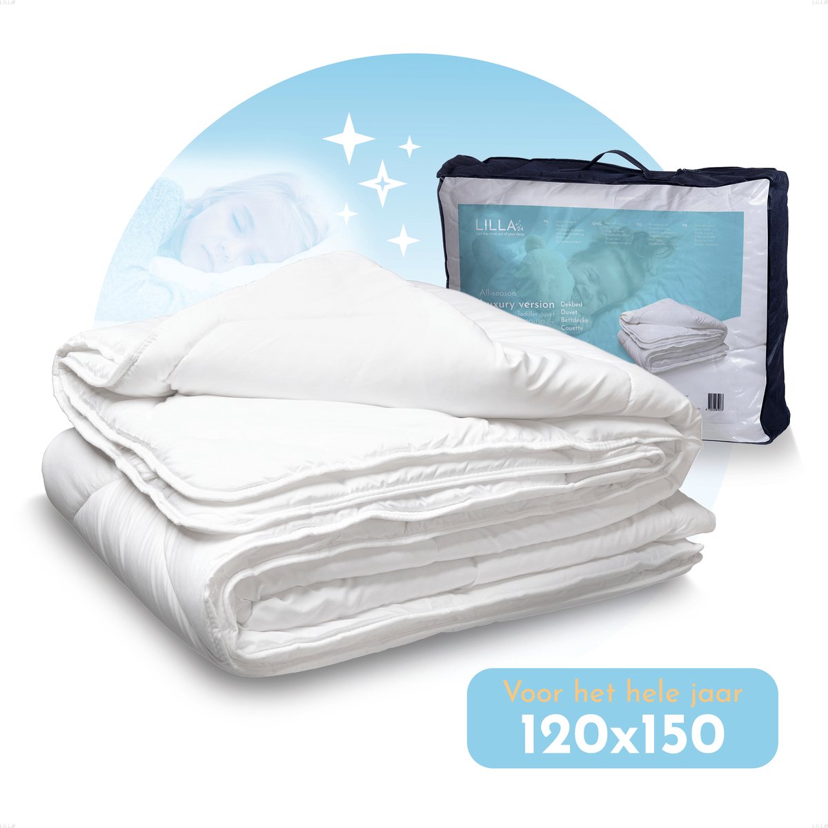 Lilla24 Peuterdekbed Enkel 120x150 Cm - Kinderdekbed - All Year - Anti Allergie