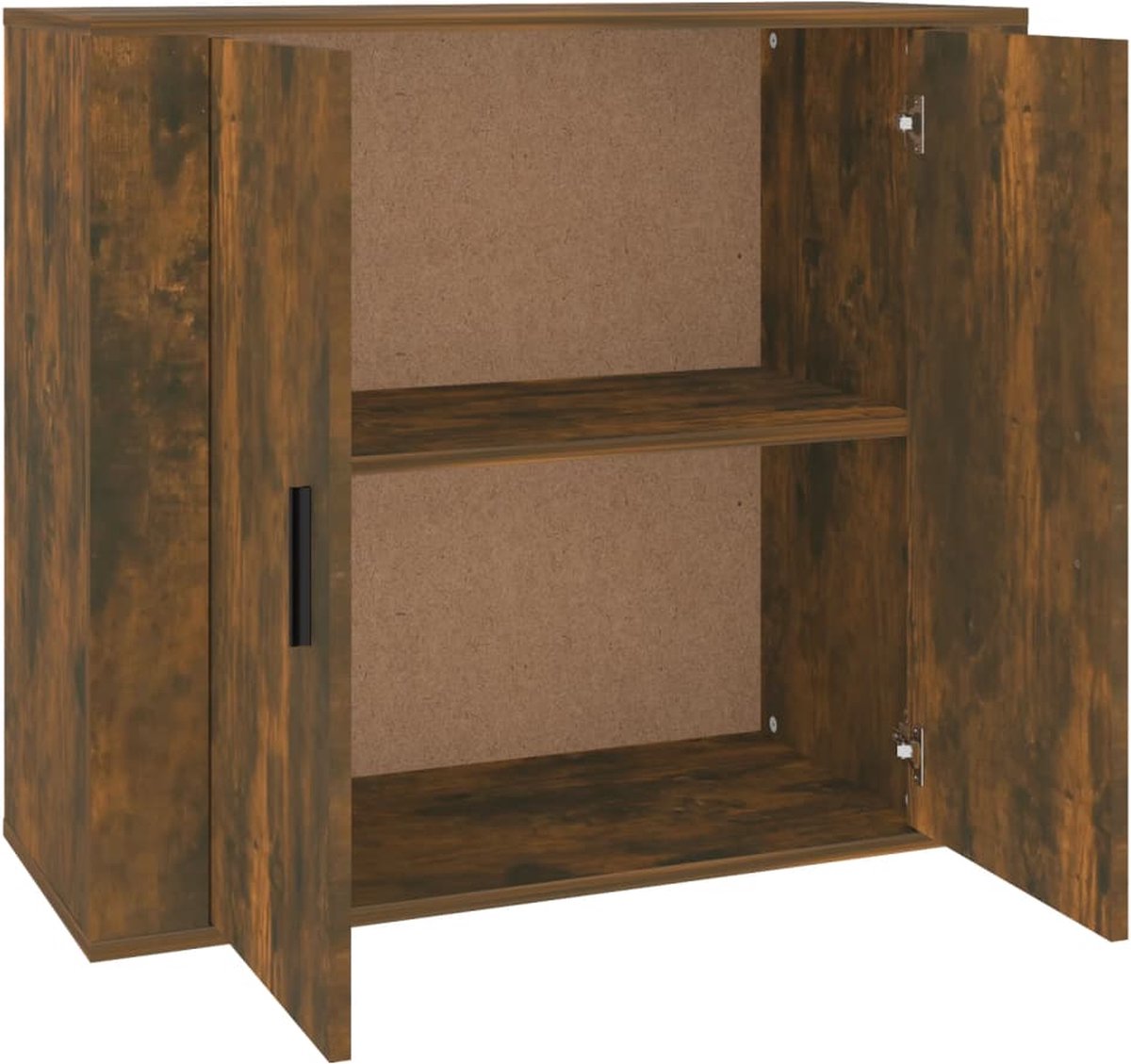 Vidaxl Dressoir 80x33x70 Cm Bewerkt Hout Gerookt Eikenkleurig - Bruin