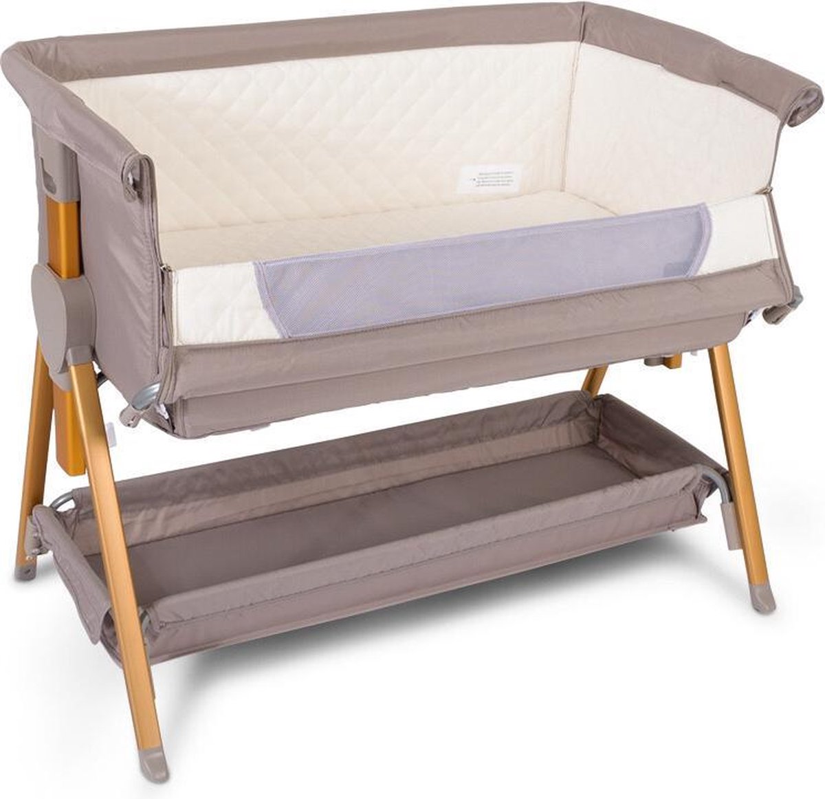 Baninni Co-sleeper Elia 2-in-1 92x55x82 Cm Taupe