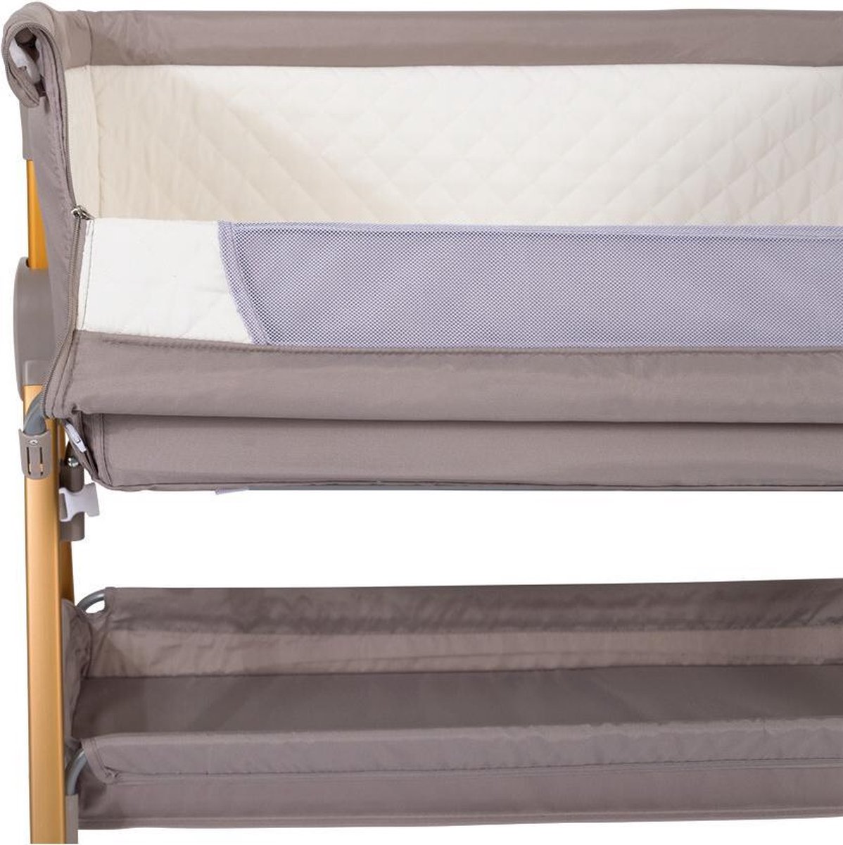 Baninni Co-sleeper Elia 2-in-1 92x55x82 Cm Taupe