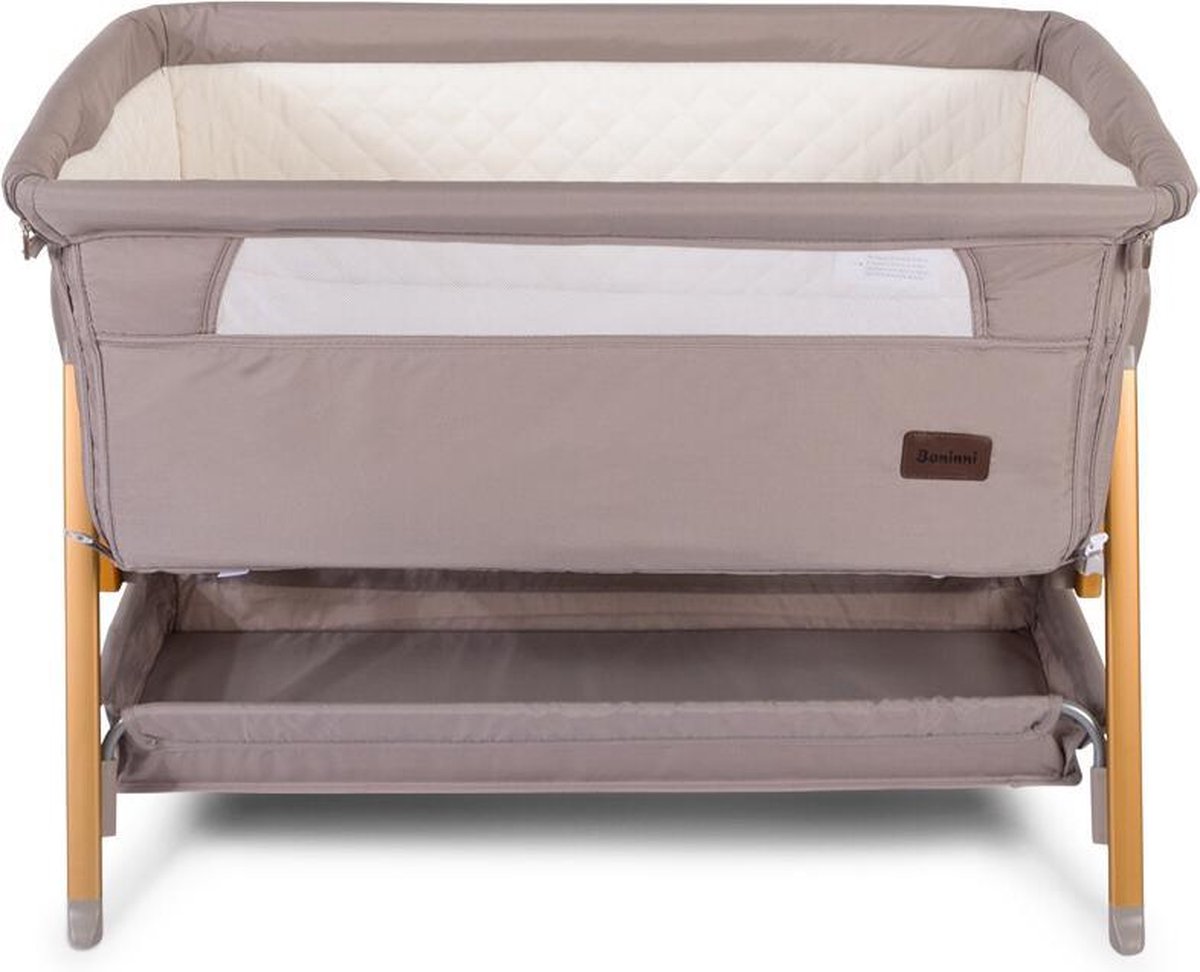 Baninni Co-sleeper Elia 2-in-1 92x55x82 Cm Taupe