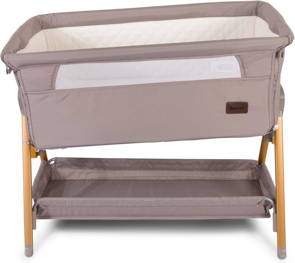 Baninni Co-sleeper Elia 2-in-1 92x55x82 Cm Taupe