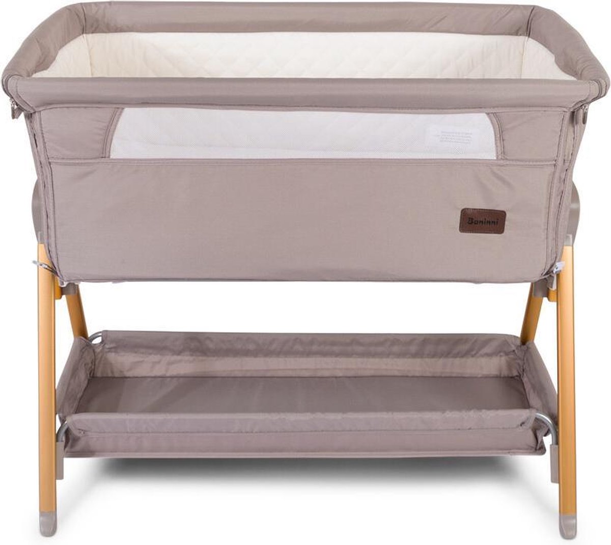 Baninni Co-sleeper Elia 2-in-1 92x55x82 Cm Taupe