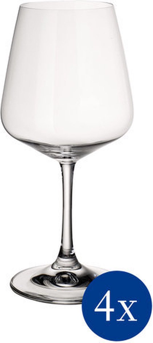 Villeroy & Boch - Ovid Rode Wijnglazen Set 4-delig