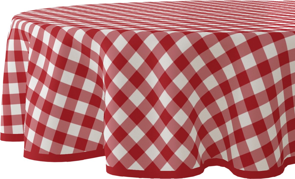 Wicotex Tafelzeil Rond Ruit - 160cm - Rood