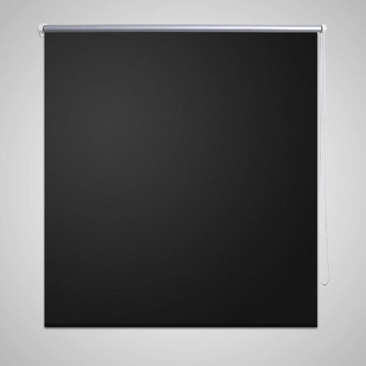 vidaXL Rolgordijn verduisterend 80x175 cm - Zwart