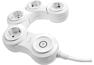 QUIRKY Pivot Power Pop - Flexibele Stekkerdoos - - Wit