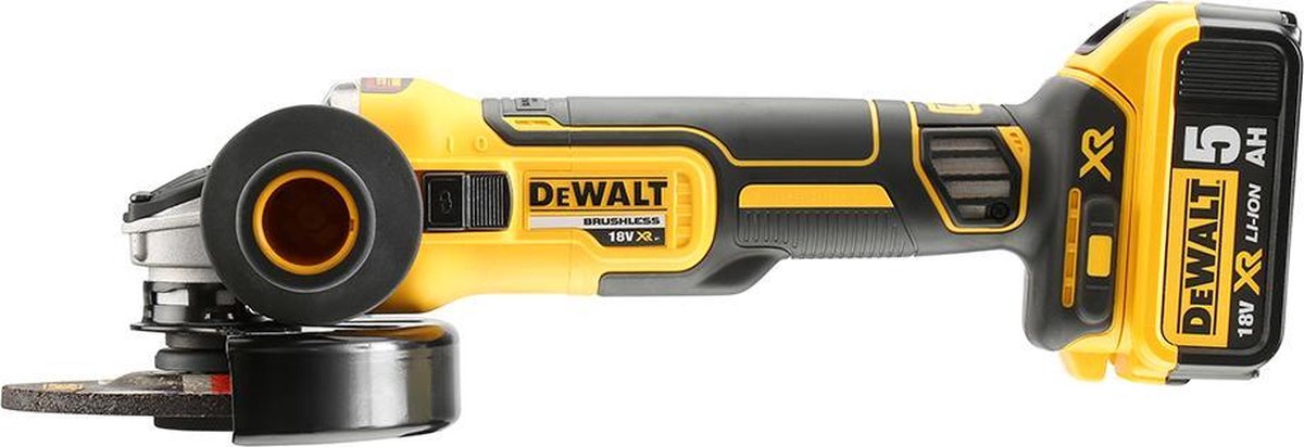 DeWalt DCG405P3 Accu Haakse Slijper | 125 mm BL | 3x 18v 5.0 Ah XR Li-Ion | +Tstak
