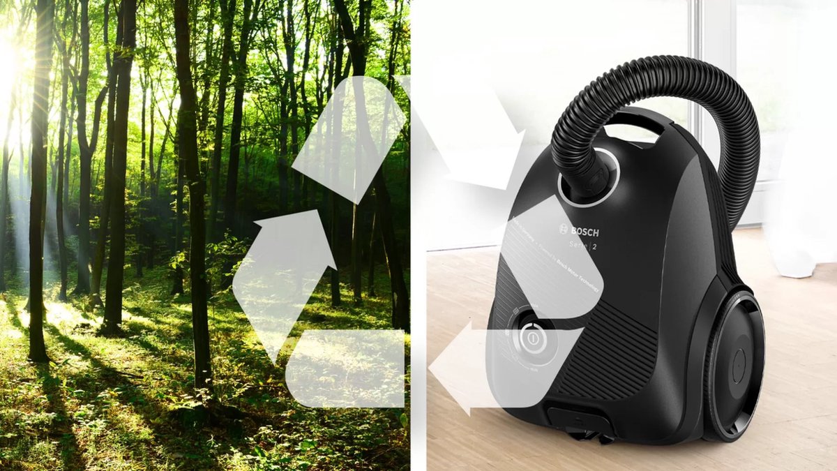 Bosch stofzuiger BGBS2BA1P - Zwart