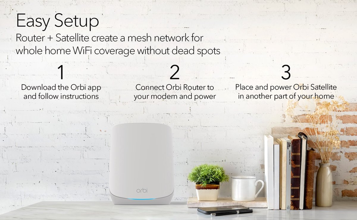 Netgear Orbi Rbk763s Tri-band Mesh Wifi 6 System