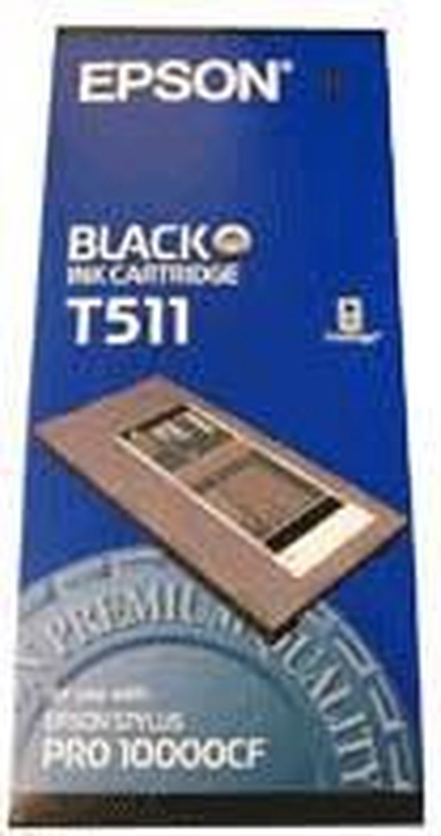 Epson inktpatroon Black T511011 - Zwart