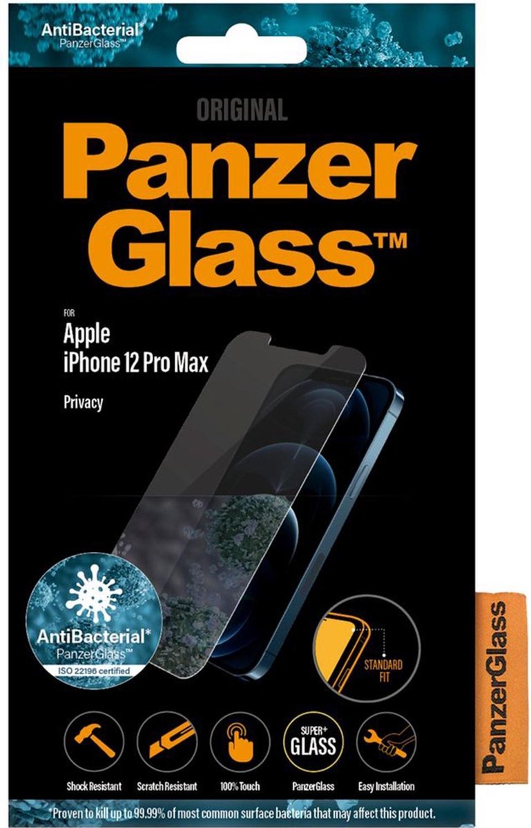 PanzerGlass Case Friendly Apple iPhone 12 Pro Max Privacy Screenprotector Glas