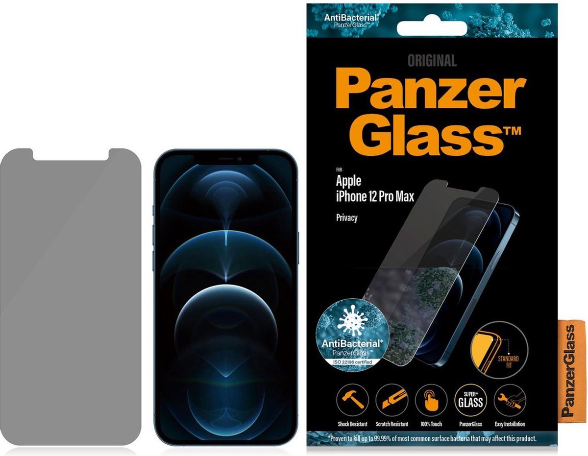 PanzerGlass Case Friendly Apple iPhone 12 Pro Max Privacy Screenprotector Glas