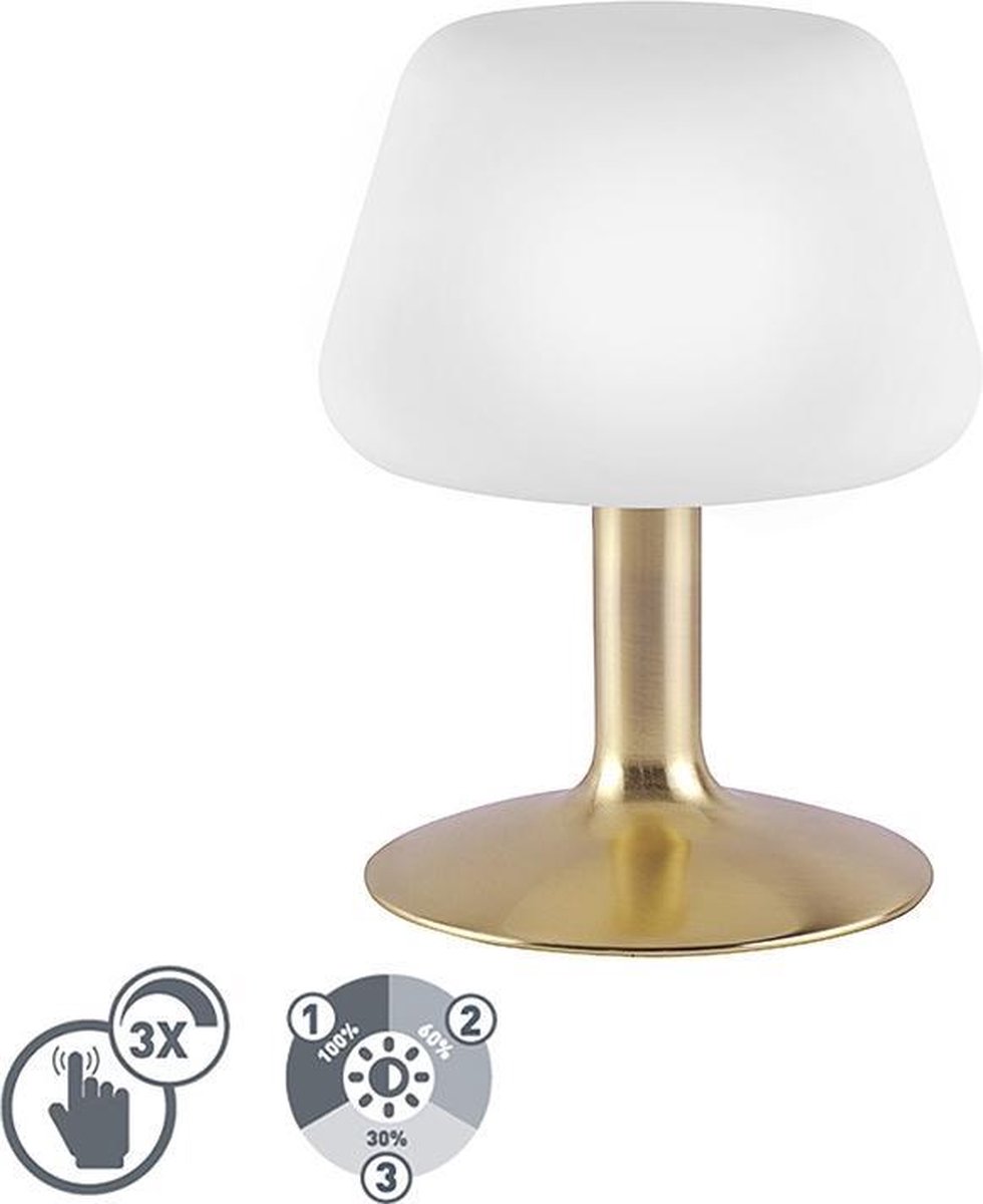 Paul Neuhaus Till Tafellamp Mat incl. Dimmer - Goud