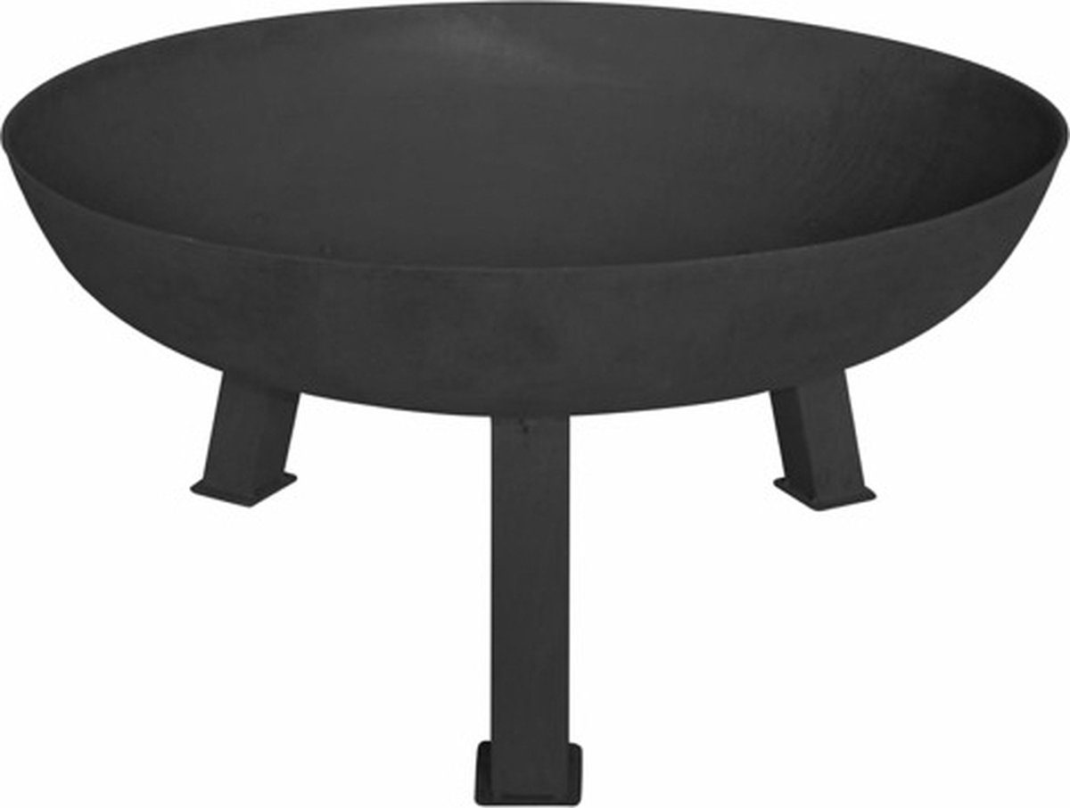 Perel Vuurschaal 75x37 cm - Zwart