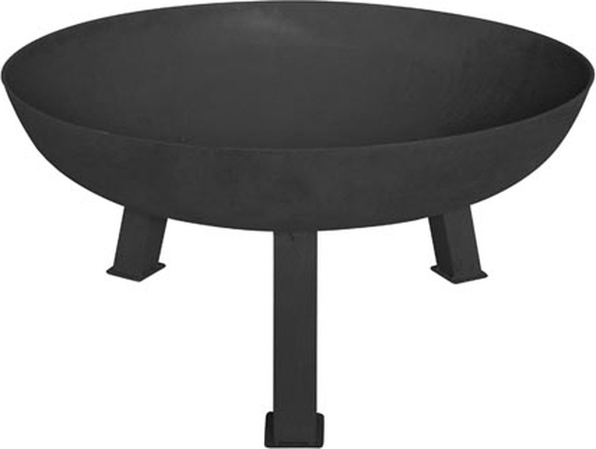 Perel Vuurschaal 75x37 cm - Zwart