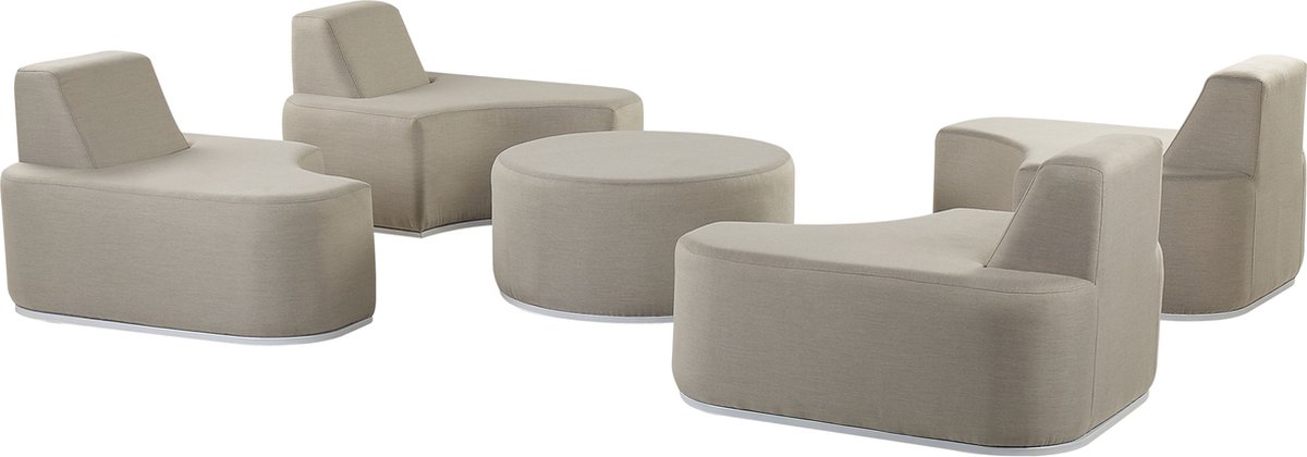 Beliani Fabro - Loungeset--polyester - Grijs