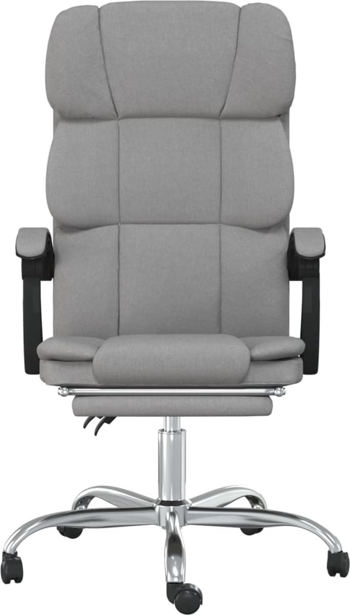 Vidaxl Kantoorstoel Verstelbaar Stof Licht - Grijs
