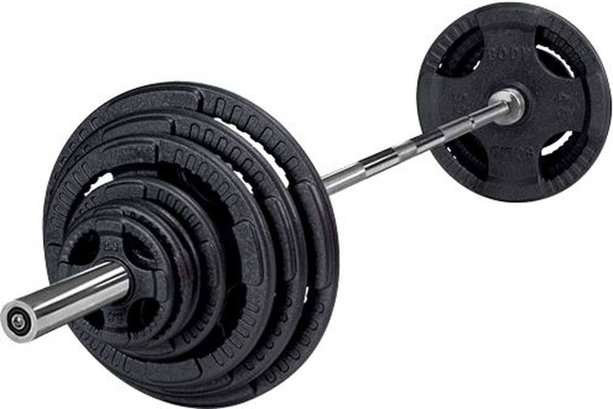 Body-Solid 140 Kg Set Olympische Gewichten + Stang + Sluitveren