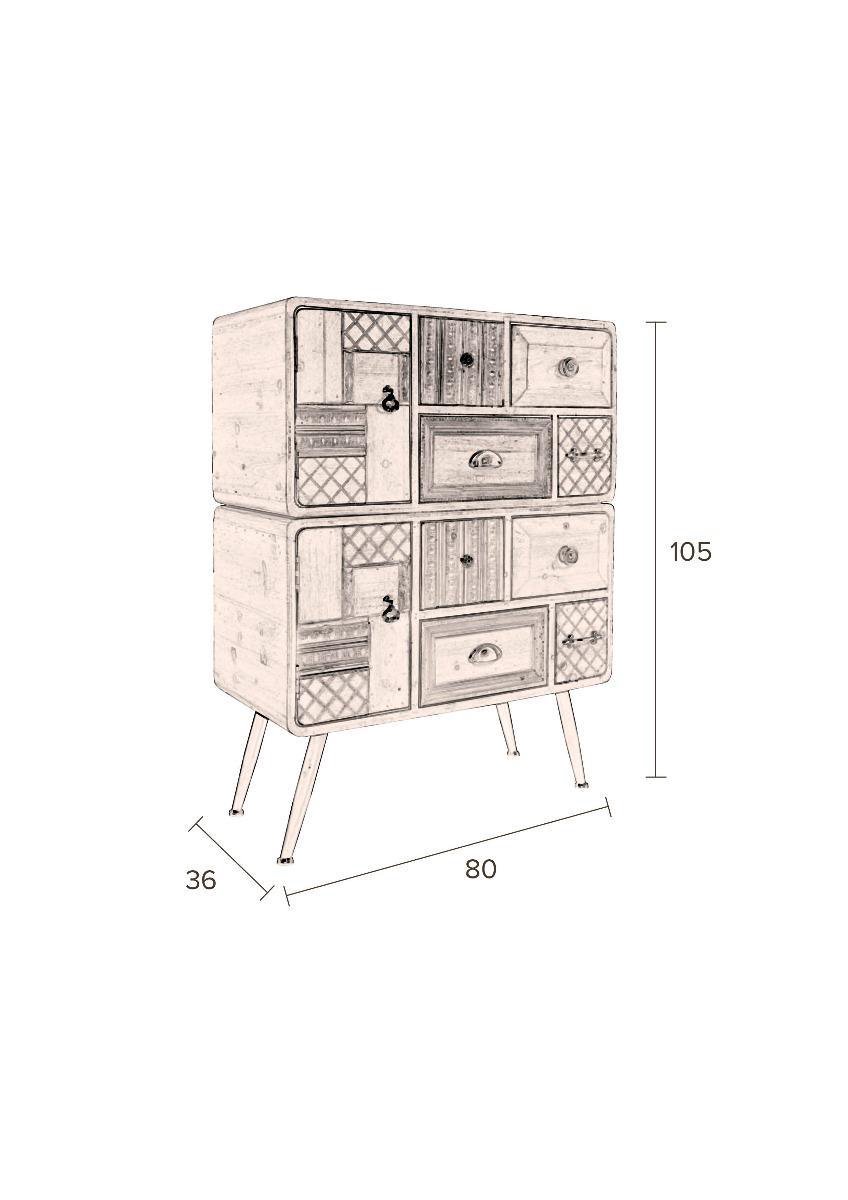 Dutchbone Jove Ladekast - Bruin