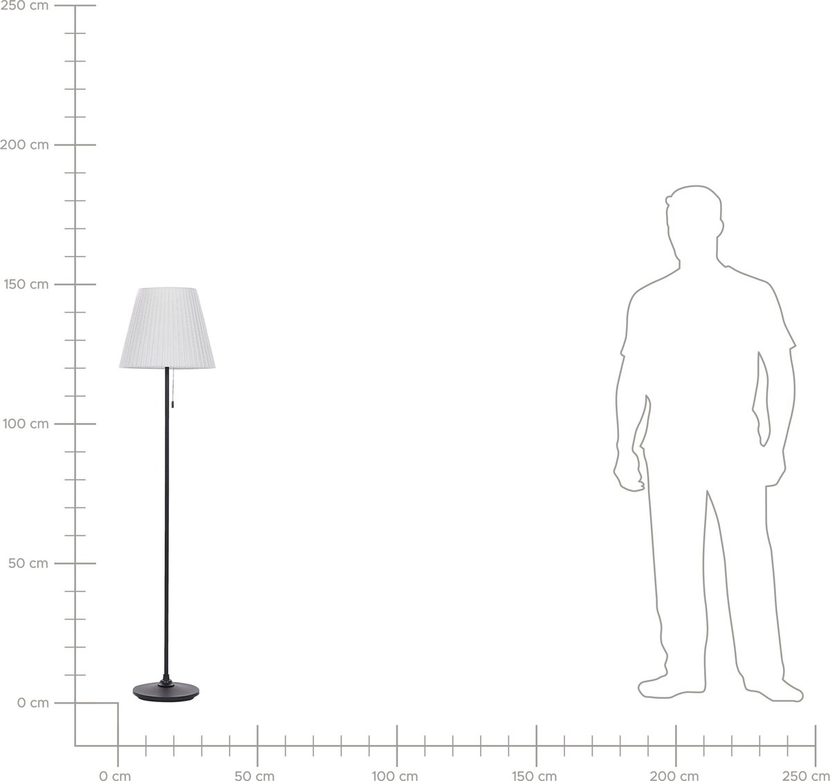 Beliani Torysa - Staande Lamp--ijzer - Zwart