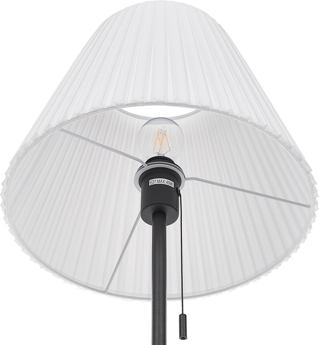 Beliani Torysa - Staande Lamp--ijzer - Zwart