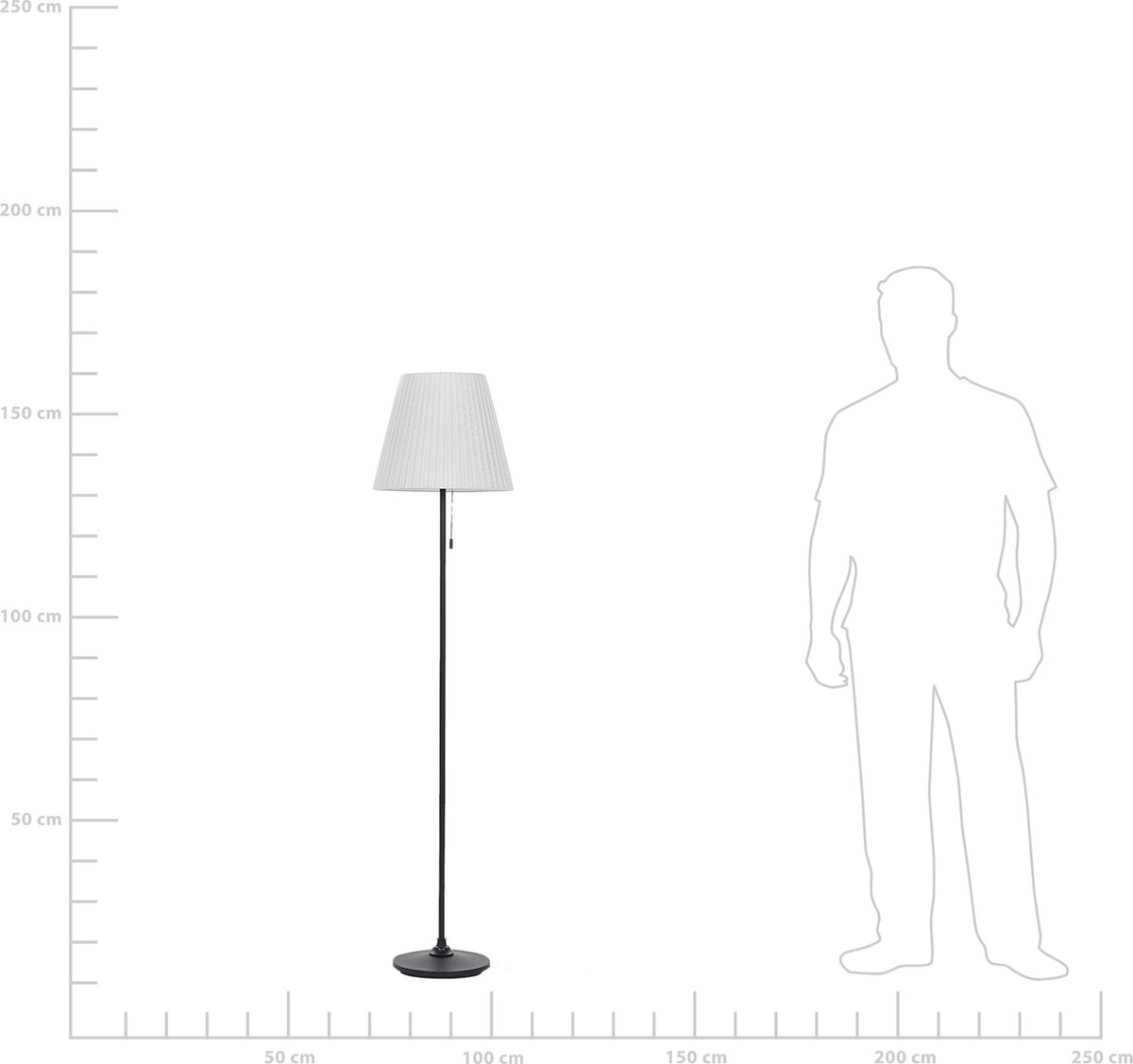 Beliani Torysa - Staande Lamp--ijzer - Zwart