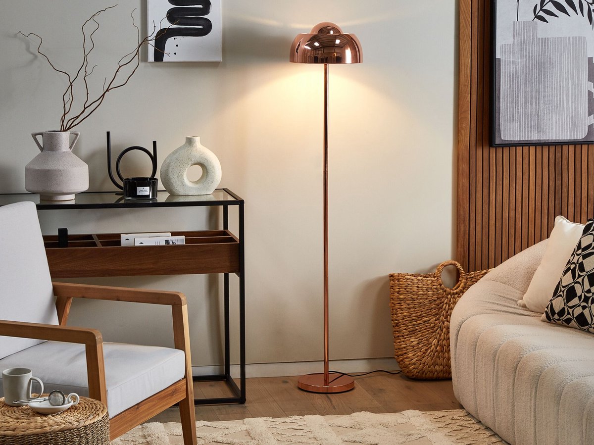 Beliani Senette - Staande Lamp-koper-staal