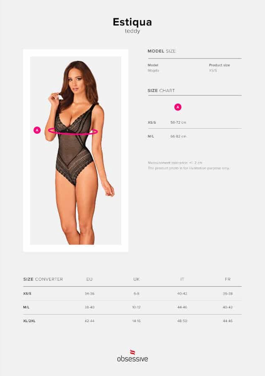 Obsessive Body Estiqua - Zwart