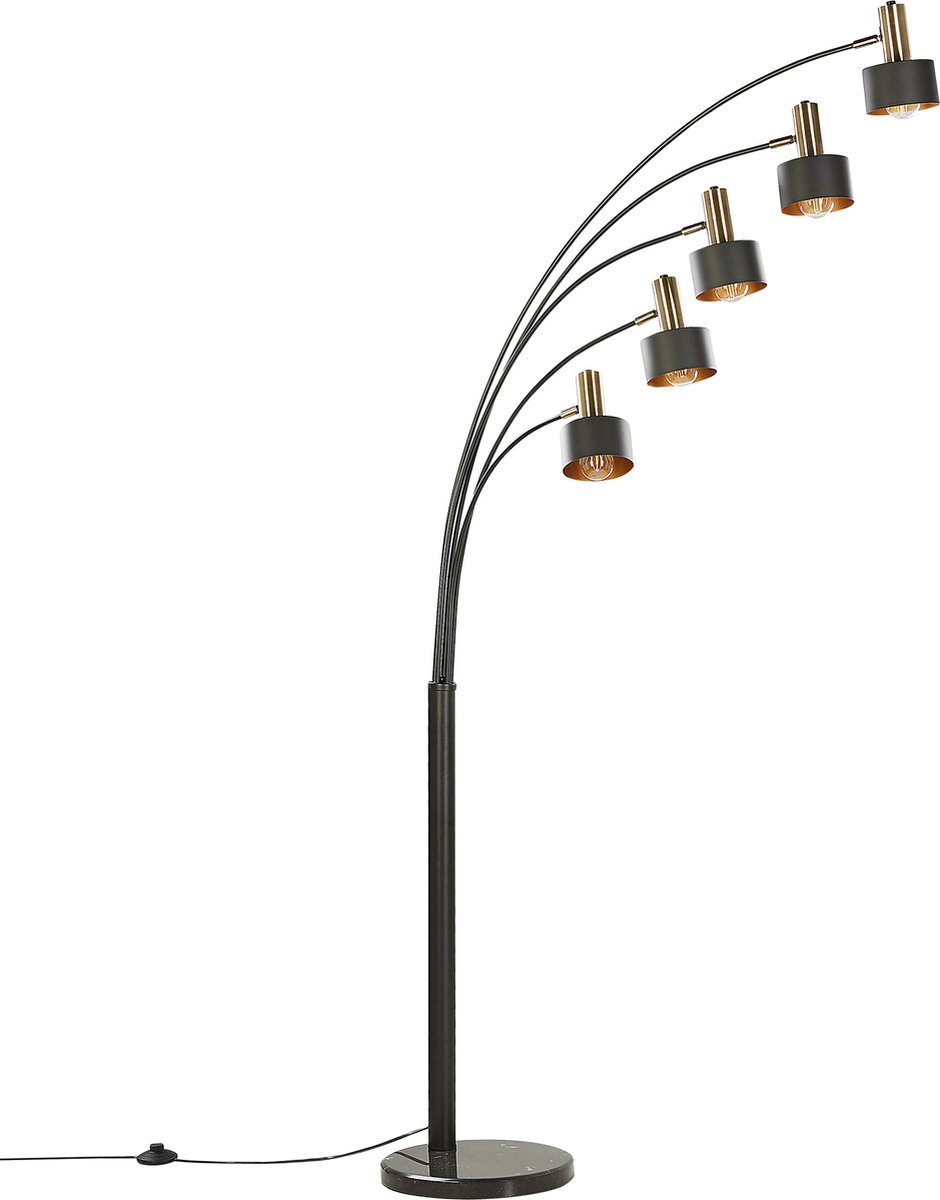 Beliani Anbesa - Staande Lamp--ijzer - Zwart