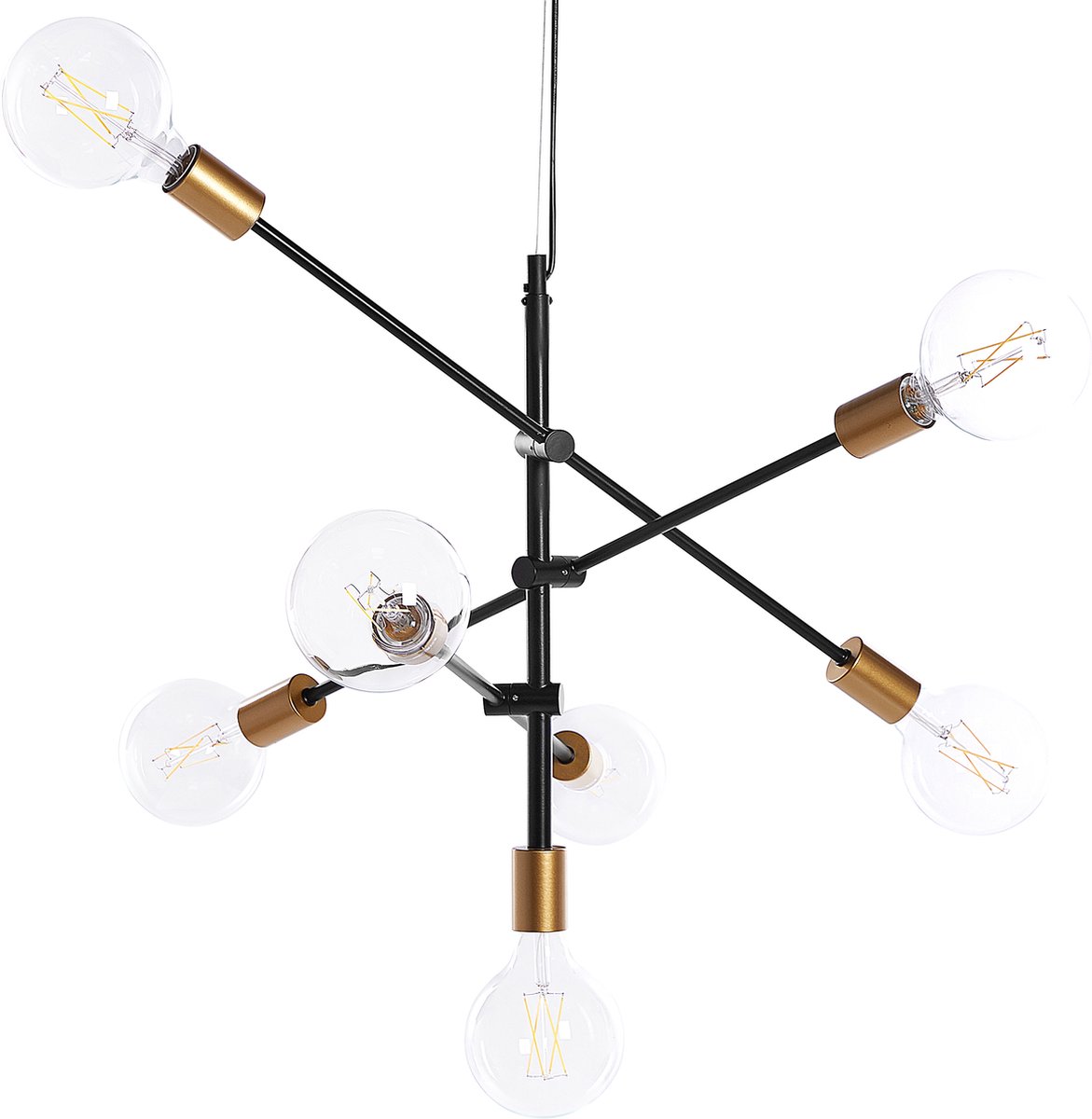 Beliani Cremera - Hanglamp--metaal - Zwart