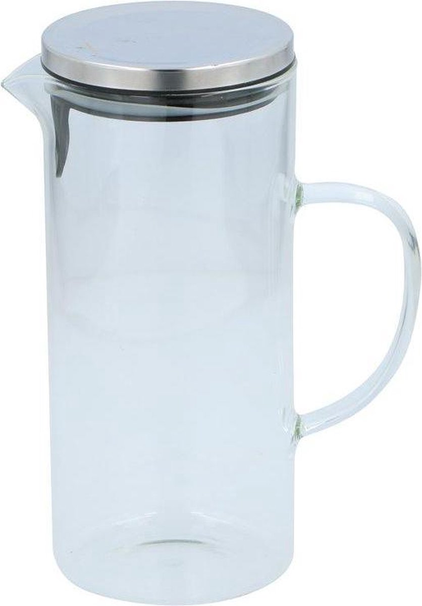 Huismerk Alpina Waterkan Met Deksel - 1,3 L - Glas