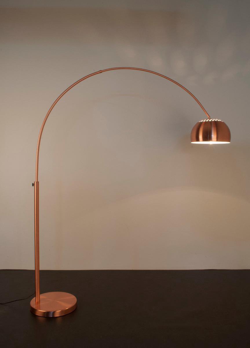 Zuiver Metal Bow Copper Vloerlamp - Bruin