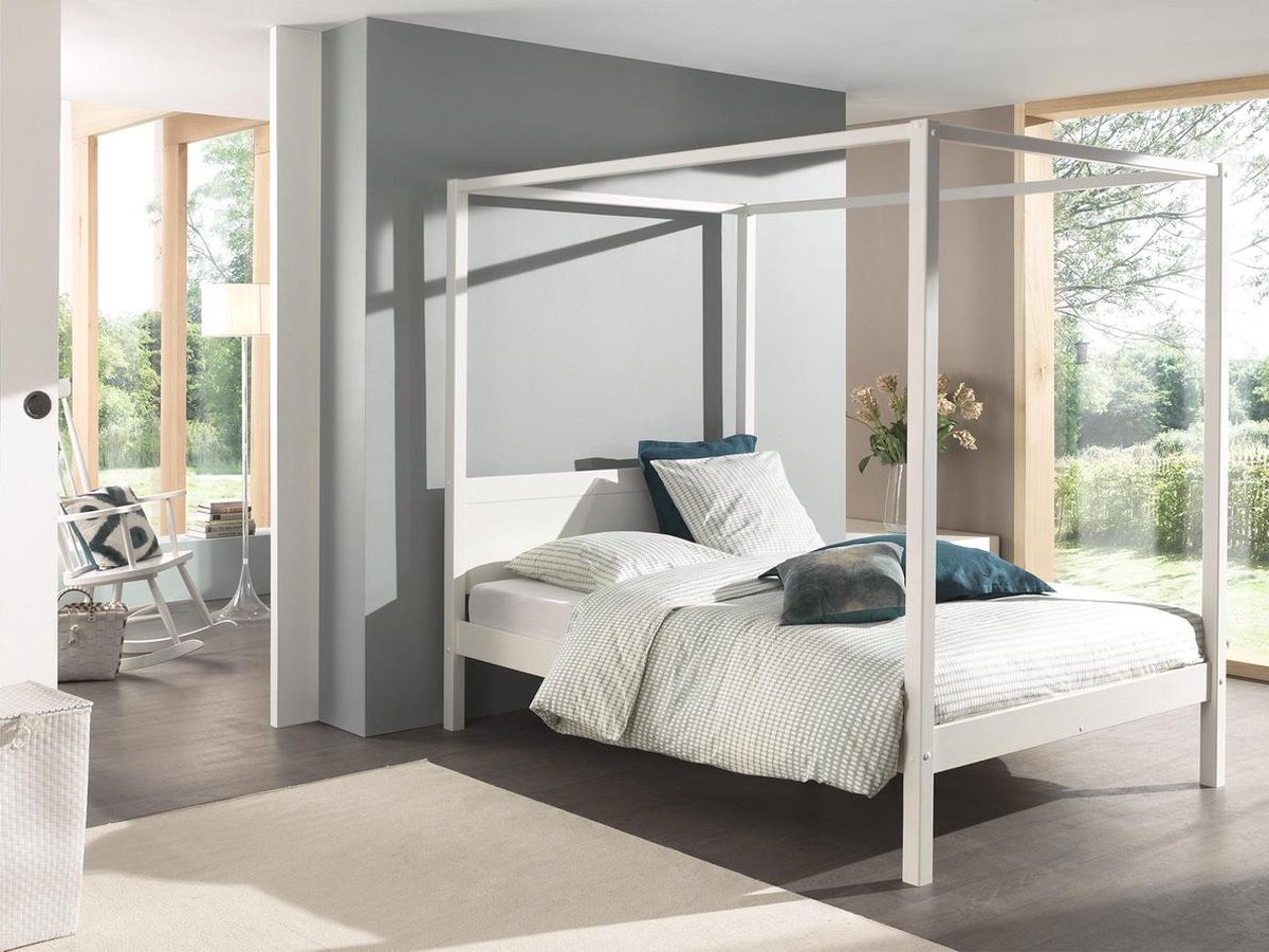 Vipack Pino Hemelbed 140 x 200 cm - Wit