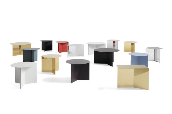 Hay Slit Round Bijzettafel - Zwart