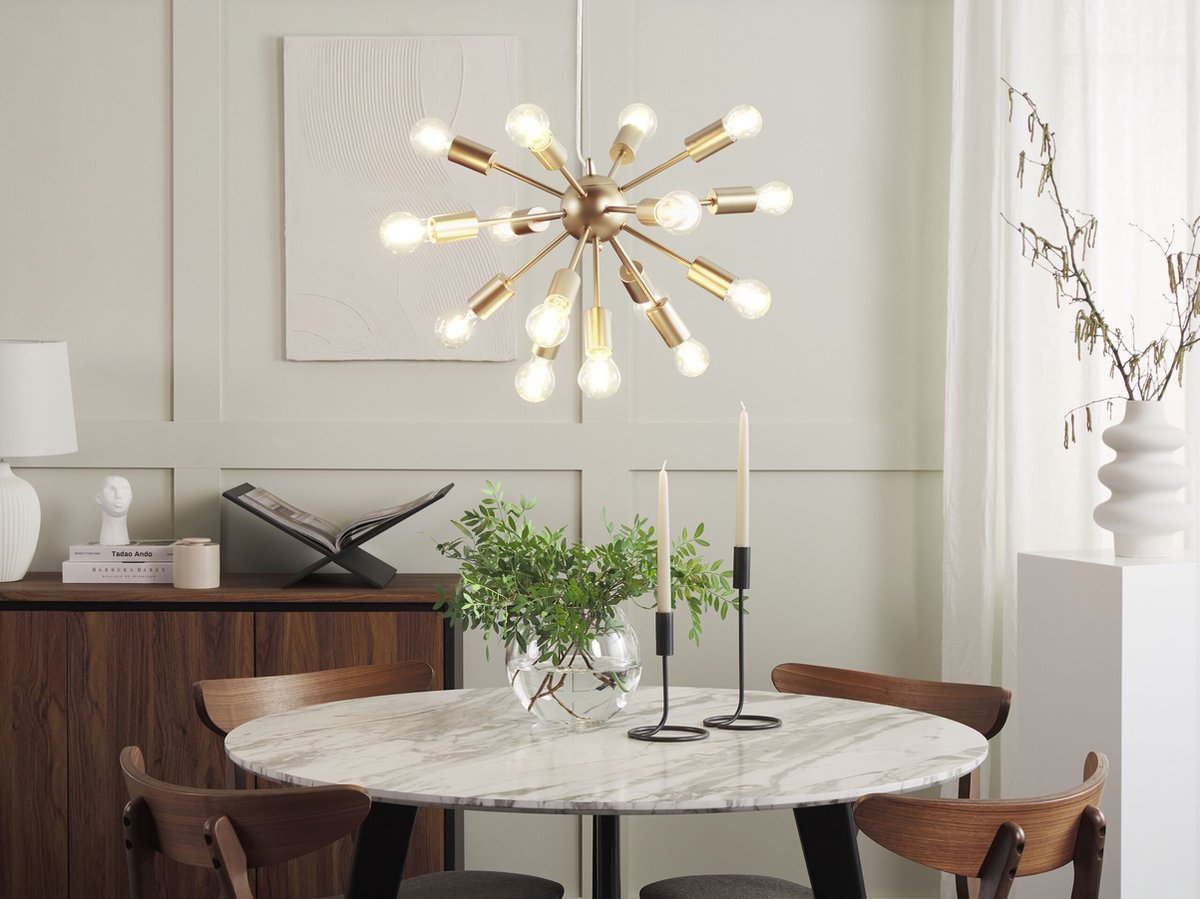 Beliani Balagas - Hanglamp--ijzer - Goud