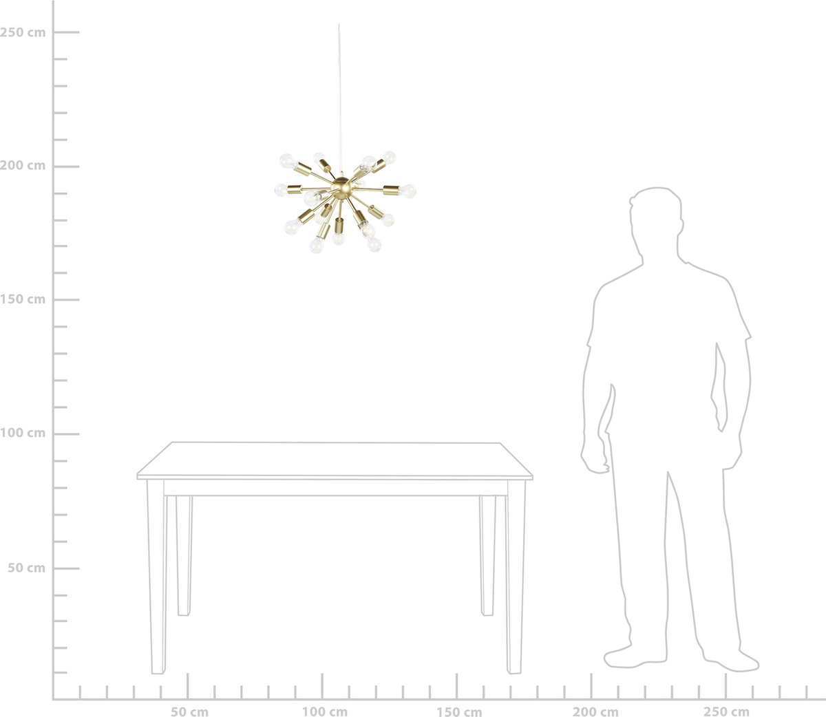 Beliani Balagas - Hanglamp--ijzer - Goud