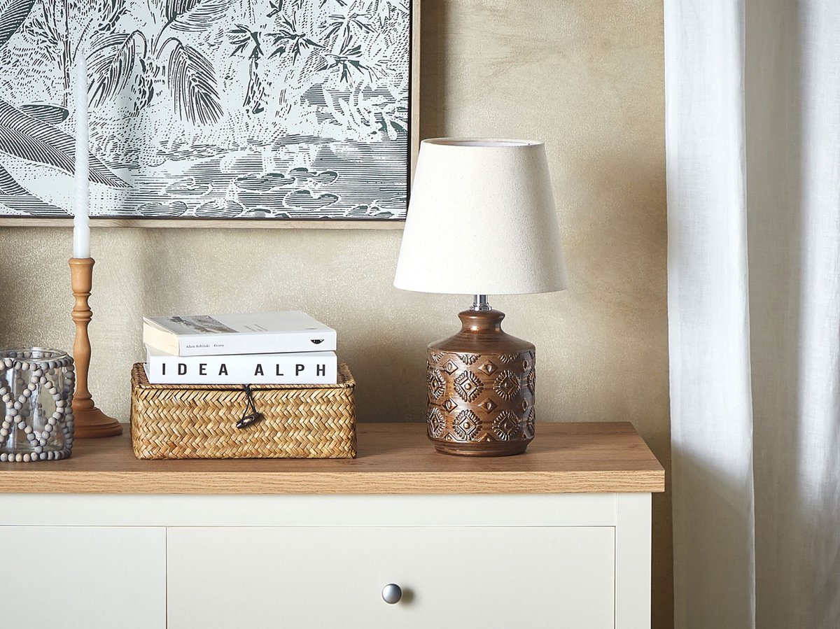 Beliani Rosanna - Tafellamp-koper-keramiek