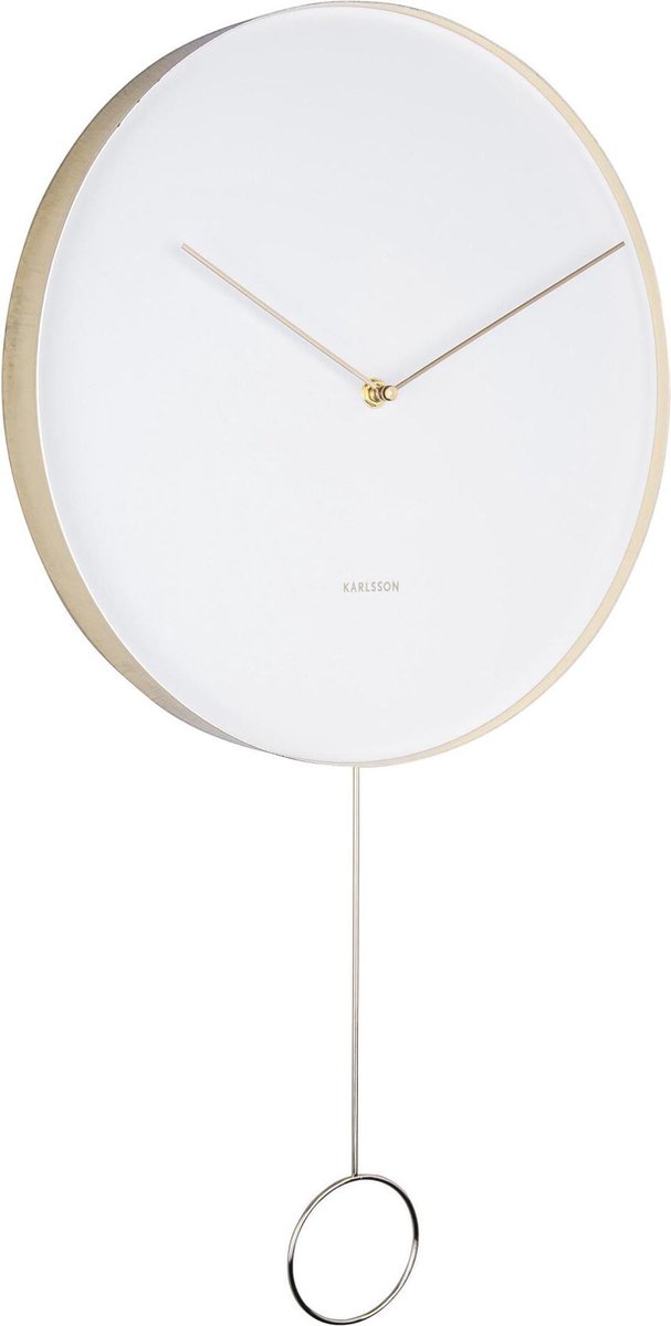 Karlsson Wandklok Pendulum - - Wit